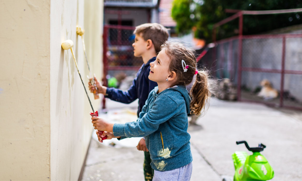 How To Paint Pebble Dash The Homelife